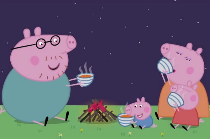 Peppa Pig – Encourages overeating