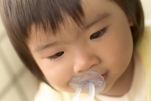 How can you wean a baby from pacifier use?