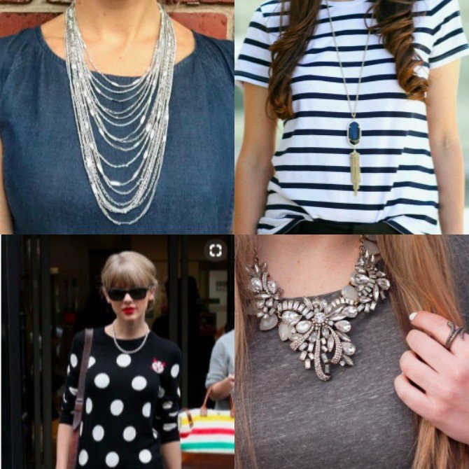 match your necklace to your neckline